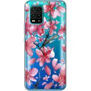 Прозрачный чехол BoxFace Xiaomi Mi 10 Lite Pink Magnolia