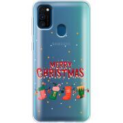 Прозрачный чехол BoxFace Samsung M215 Galaxy M21 Merry Christmas