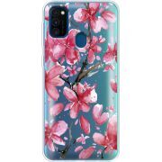 Прозрачный чехол BoxFace Samsung M215 Galaxy M21 Pink Magnolia