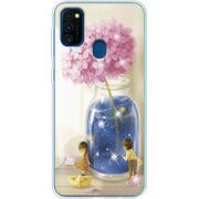 Чехол со стразами Samsung M215 Galaxy M21 Little Boy and Girl