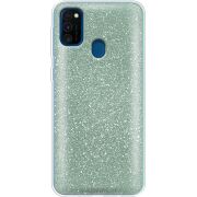 Чехол с блёстками Samsung M215 Galaxy M21 Зеленый