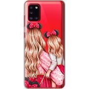 Прозрачный чехол BoxFace Samsung A315 Galaxy A31 Mouse Girls