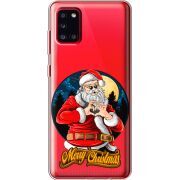 Прозрачный чехол BoxFace Samsung A315 Galaxy A31 Cool Santa