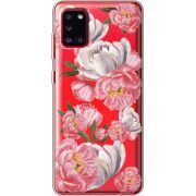 Прозрачный чехол BoxFace Samsung A315 Galaxy A31 Peony Watercolor Style