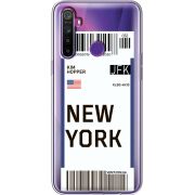 Прозрачный чехол BoxFace Realme 5 / 6i Ticket New York