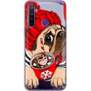 Прозрачный чехол BoxFace Realme 5 / 6i Winter Puggy