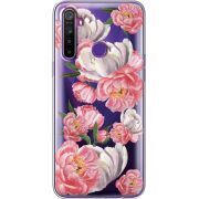 Прозрачный чехол BoxFace Realme 5 / 6i Peony Watercolor Style