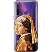 Прозрачный чехол BoxFace Realme 5 / 6i Девушка с жемчужной серёжкой