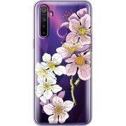 Прозрачный чехол BoxFace Realme 5 / 6i Cherry Blossom