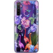 Прозрачный чехол BoxFace Realme 5 / 6i Flamingo