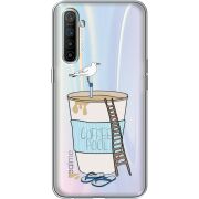 Прозрачный чехол BoxFace Realme XT Segull in Cofee Pool