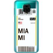 Прозрачный чехол BoxFace Xiaomi Redmi Note 9S Ticket Miami