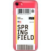 Прозрачный чехол BoxFace Apple iPhone SE (2020) Ticket Springfield