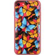 Прозрачный чехол BoxFace Apple iPhone SE (2020) Butterfly Morpho