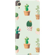Чехол Uprint Sony Xperia X F5122 L-green Cacti