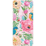 Чехол Uprint Sony Xperia X F5122 Birds in Flowers