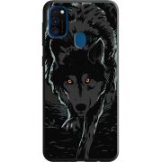 Черный чехол Uprint Samsung M215 Galaxy M21 Wolf