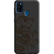 Черный чехол Uprint Samsung M215 Galaxy M21 Chinese Dragon