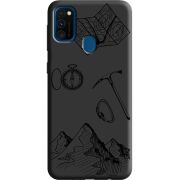 Черный чехол Uprint Samsung M215 Galaxy M21 Mountains