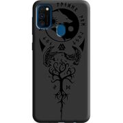 Черный чехол Uprint Samsung M215 Galaxy M21 Hugin and Munin