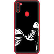 Чехол BoxFace Samsung Galaxy A11 (A115) Black Sneakers