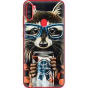 Чехол BoxFace Samsung Galaxy A11 (A115) Енот с банкой