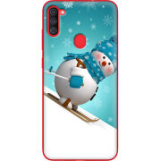 Чехол BoxFace Samsung Galaxy A11 (A115) Skier Snowman