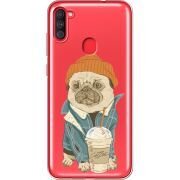 Прозрачный чехол BoxFace Samsung Galaxy A11 (A115) Dog Coffeeman