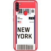 Прозрачный чехол BoxFace Samsung Galaxy A11 (A115) Ticket New York