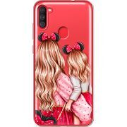 Прозрачный чехол BoxFace Samsung Galaxy A11 (A115) Mouse Girls