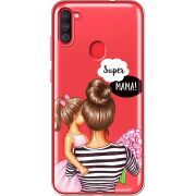 Прозрачный чехол BoxFace Samsung Galaxy A11 (A115) Super Mama and Daughter