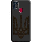 Черный чехол BoxFace Samsung M315 Galaxy M31 Ukrainian Trident