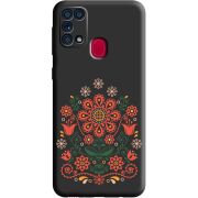 Черный чехол BoxFace Samsung M315 Galaxy M31 Ukrainian Ornament