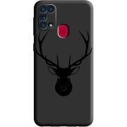 Черный чехол BoxFace Samsung M315 Galaxy M31 Deer