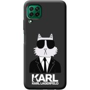 Черный чехол BoxFace Huawei P40 Lite Cat in Black
