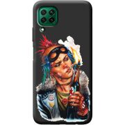 Черный чехол BoxFace Huawei P40 Lite Tanker Girl