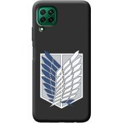 Черный чехол BoxFace Huawei P40 Lite Атака Титанов Крылья Свободы