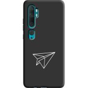 Черный чехол BoxFace Xiaomi Mi Note 10 / Mi Note 10 Pro Paper Plane