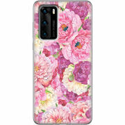 Чехол BoxFace Huawei P40 Pink Peonies