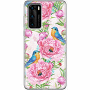Чехол BoxFace Huawei P40 Birds and Flowers