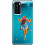 Чехол BoxFace Huawei P40 Girl In The Sea