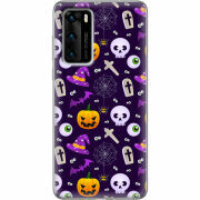 Чехол BoxFace Huawei P40 Halloween Purple Mood