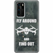 Чехол BoxFace Huawei P40 Дрон Fly Around