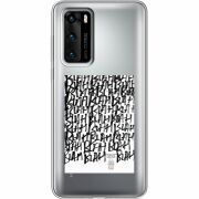 Прозрачный чехол BoxFace Huawei P40 Blah Blah