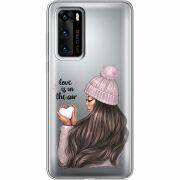 Прозрачный чехол BoxFace Huawei P40 love is in the air