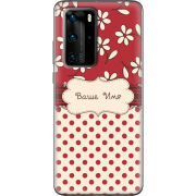 Чехол BoxFace Huawei P40 Pro Именной Polka Dots