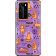 Чехол BoxFace Huawei P40 Pro Yoga Cat