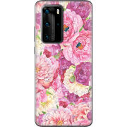 Чехол BoxFace Huawei P40 Pro Pink Peonies