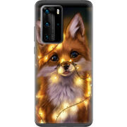 Чехол BoxFace Huawei P40 Pro Різдвяна лисичка