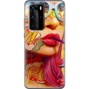 Чехол BoxFace Huawei P40 Pro Yellow Girl Pop Art